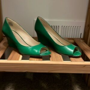 Green Nine West Wedges